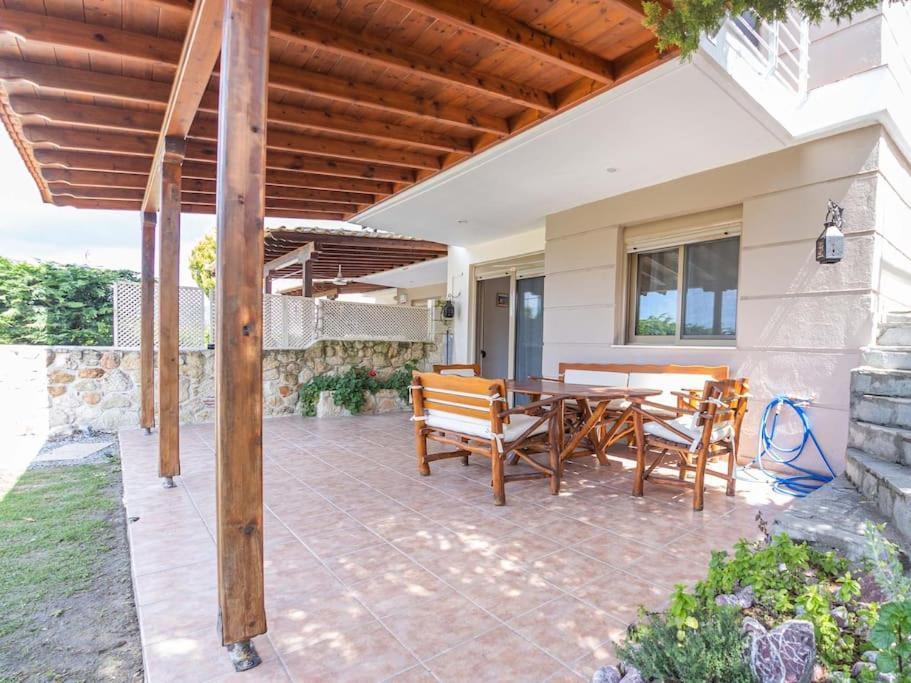 Villa Maistrali Sunset Kalandra Bagian luar foto